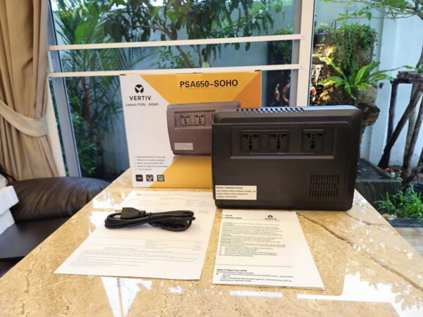 *VERTIV Liebert PSA Iton SOHO ,UPS 650VA/390Watt เครื่องสำรองไฟแบรนด์อเมริกา ของใหม่ยังไม่แกะกล่อง